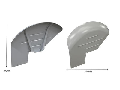 Fender Set (RH & LH) 11 Inch Drop (OEM Red Colour Powder Coating)