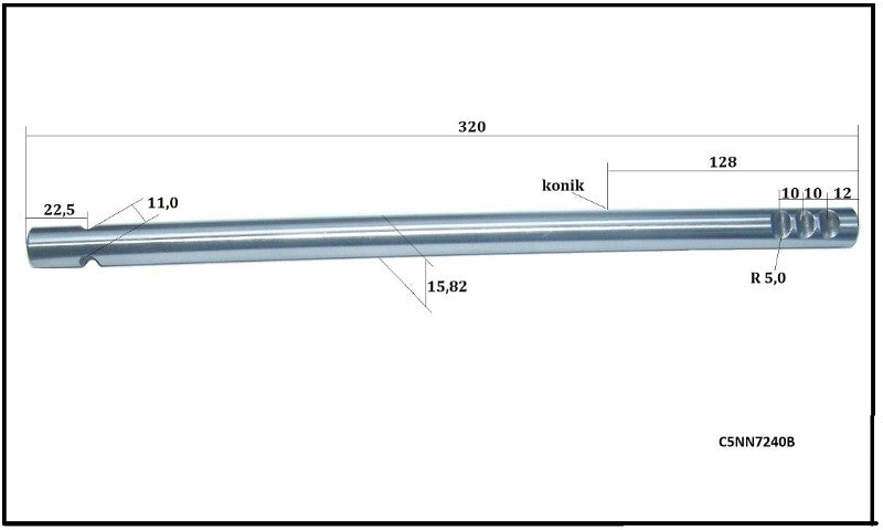 ford-rail-transmission-gear-shaft-2-6-reverse