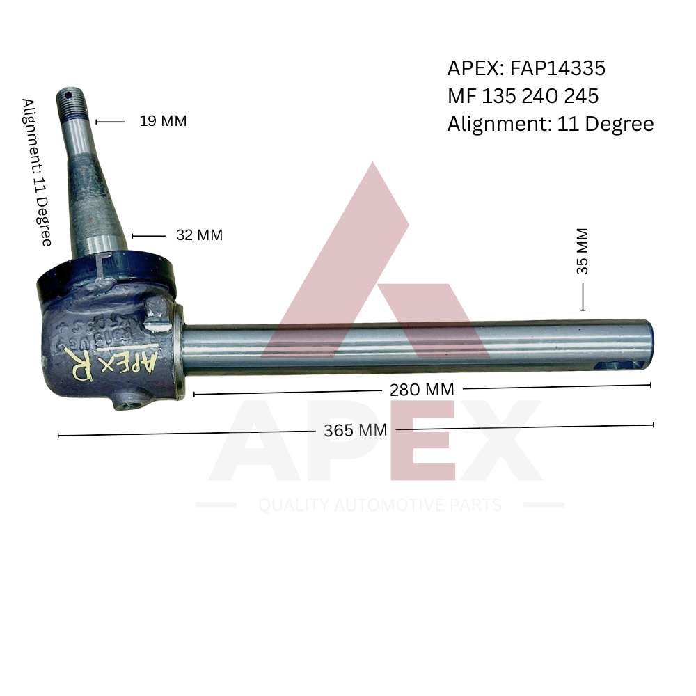 massey-ferguson-front-spindle-right-hand-n-m-11-degree-alignment-a-32mm-b-280mm-c-35mm